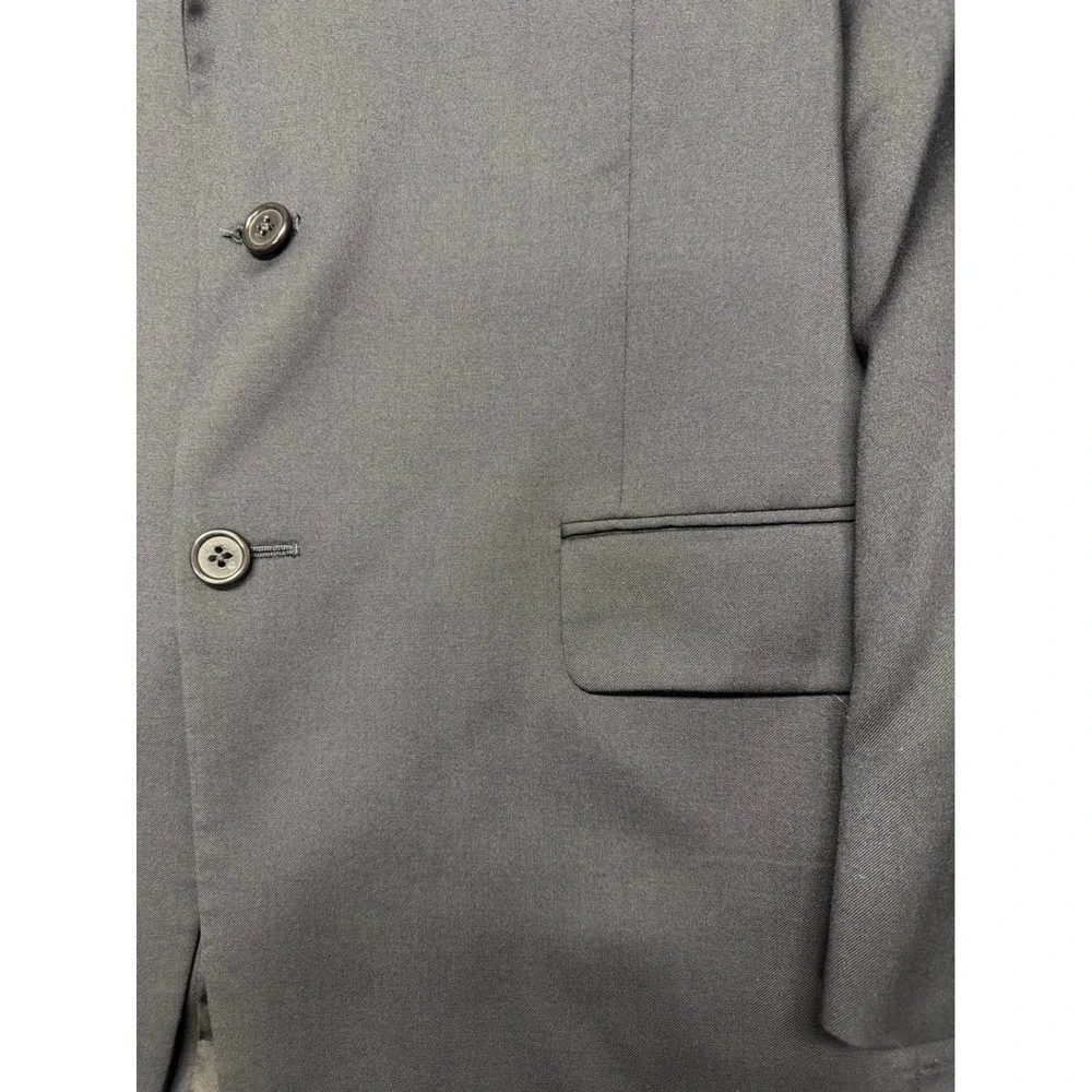 Jos A Bank Signature Collection Navy Blue 100% Wool 2 Button Blazer Jacket 41 LG